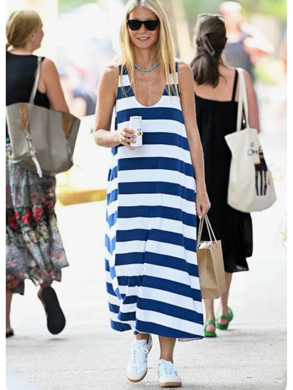 G Label by Goop Cannes Striped Dress- NWOT